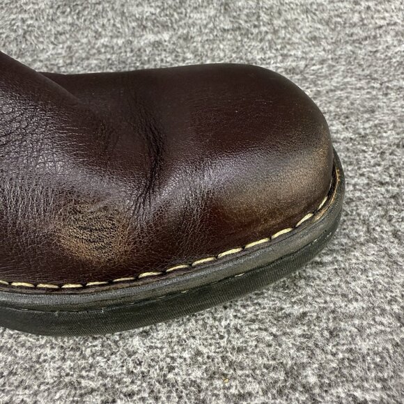 ✅Born Wedge Clogs Women’s Size 9.5 Brown Leather Comfort Slip On Shoes W9898 - Picture 12 of 12